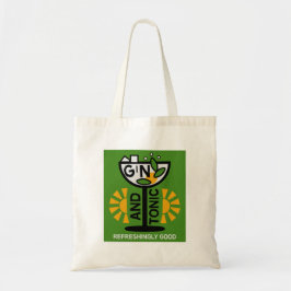 Bolso De Tela Vintage Gin Y Tonic Art