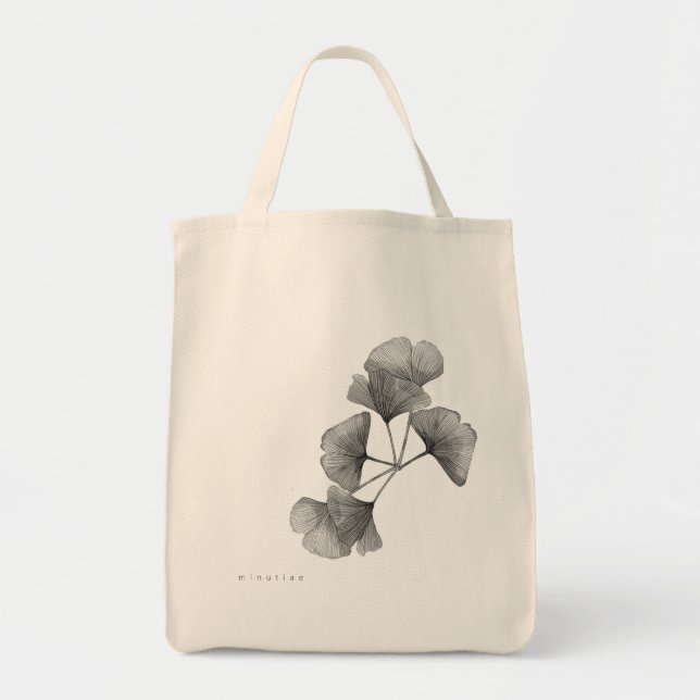 Bolso De Tela Vintage Gingko Tote Bag (Frente)