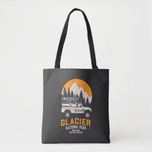 Bolso De Tela Vintage Glacier National Park Road Trip Montana