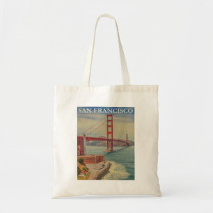 Bolso De Tela Vintage Golden Gate Bridge, San Francisco