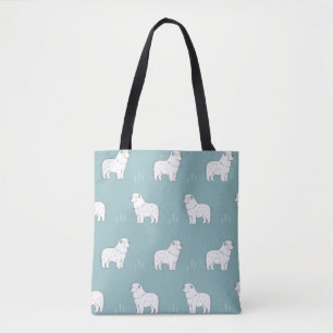 Bolso De Tela vintage Gran Pirineo ilustracion de perro sin sold