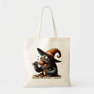 Bolso De Tela Vintage Halloween Candy Monster