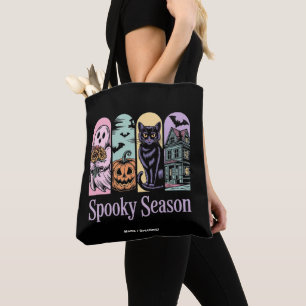 Bolso De Tela Vintage Halloween Horror Spookone Season Cute Cree