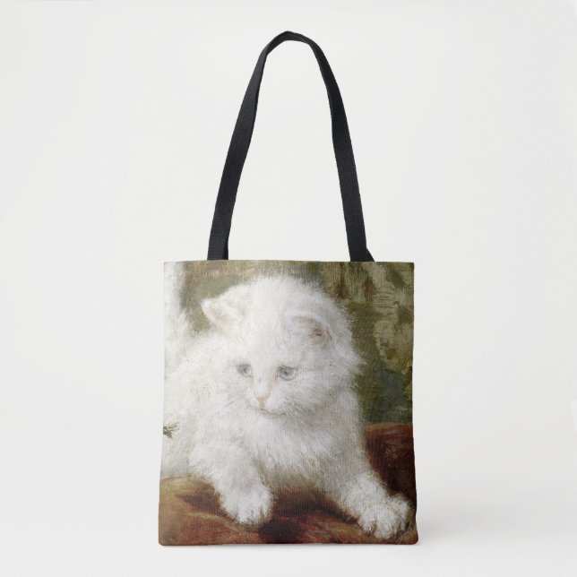 Bolso De Tela Vintage Henriette Ronner-Knip Curiousity (Anverso)