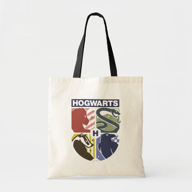 Bolso De Tela Vintage HOGWARTS™ Stamped Crest (Frente)