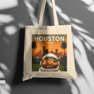 Bolso De Tela Vintage Houston Texas