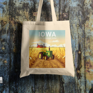 Bolso De Tela Vintage Iowa