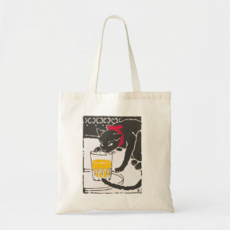 Bolso De Tela Vintage Japanese Beer Cat Art Goyo Retro  トートバッグ