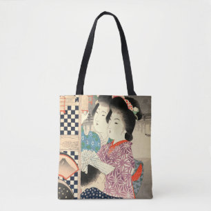 Bolso De Tela Vintage japonesa de luciérnaga - Ukiyo-e
