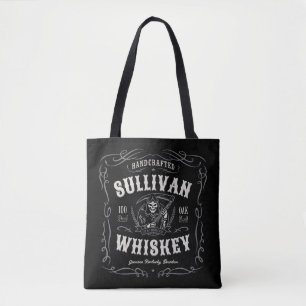 Bolso De Tela Vintage Liquor AÑADIR NOMBRE Old Grim Reaper Whkey