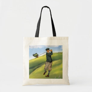 Bolso De Tela Vintage look Golfer Golf Tote bag