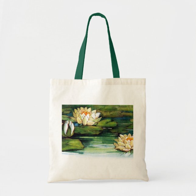 Bolso De Tela Vintage Lotus (Frente)