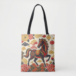 Bolso De Tela Vintage Lunar Horse | Chinese New Year