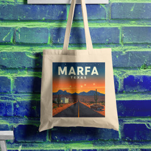 Bolso De Tela Vintage Marfa Texas