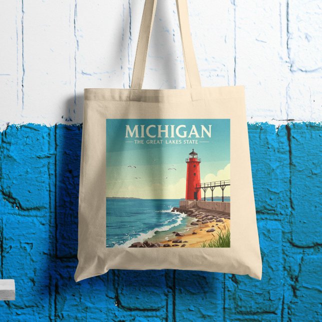 Bolso De Tela Vintage Michigan (Subido por el creador)