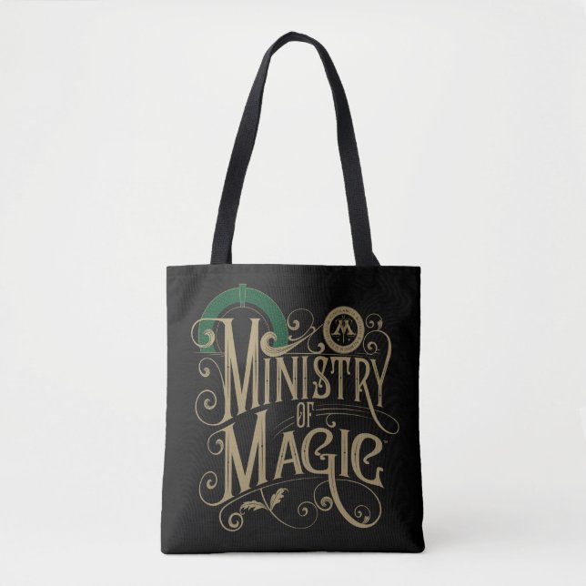 Bolso De Tela Vintage MINISTRY OF MAGIC™ Graphic (Anverso)
