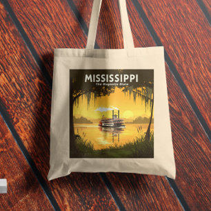 Bolso De Tela Vintage Mississippi