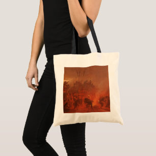 Bolso De Tela Vintage Nativos Americanos, Danza del Búfalo por W