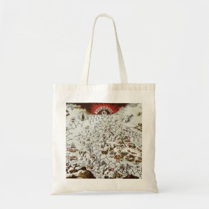 Bolso De Tela Vintage North Pole Old Antiguo Map World