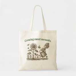 Bolso De Tela Vintage para Momentos Dulces Crecientes del Jardin
