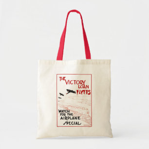 Bolso De Tela Vintage Patriótico, Volantes del Préstamo de la Vi