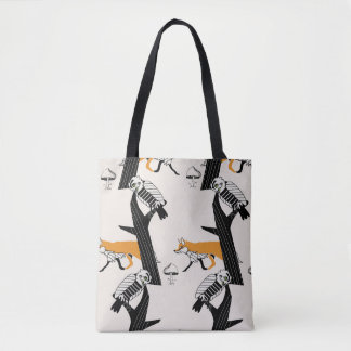 Bolso De Tela Vintage patrón sin costuras dibujado a mano con zo