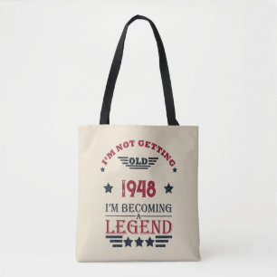 Bolso De Tela Vintage personalizado de 75 años