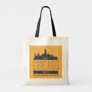 Bolso De Tela Vintage personalizado de la línea aérea de Chicago