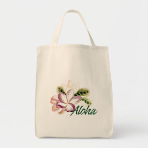Bolso De Tela Vintage Plumeria Aloha