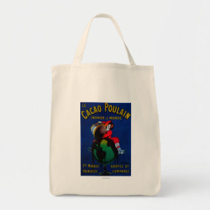 Bolso De Tela Vintage PosterEurope de Poulain del cacao