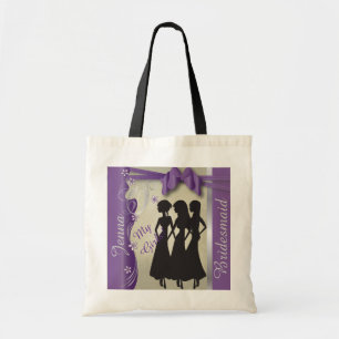 Bolso De Tela Vintage que casa púrpura Amethyst con clase del