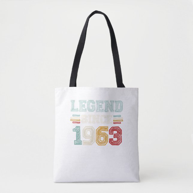 Bolso De Tela Vintage Retro Legend Since 1963 (Anverso)