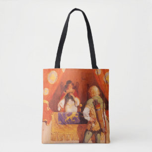 Bolso De Tela Vintage Robin Hood conoce a Maid Marian por NC Wye