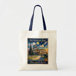 Bolso De Tela Vintage Rome Colosseum Starry Night Impressionist 