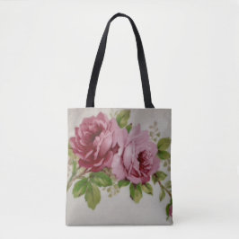 Bolso De Tela Vintage Rose Elegance 