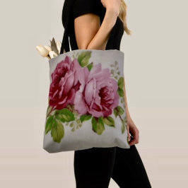 Bolso De Tela Vintage Rose Elegance 