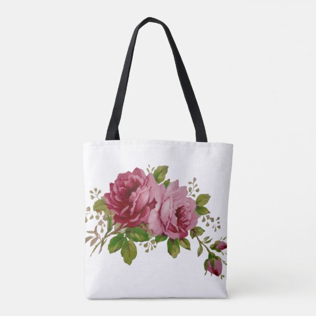 Bolso De Tela Vintage Rose Elegance  Tote Bag (Reverso)