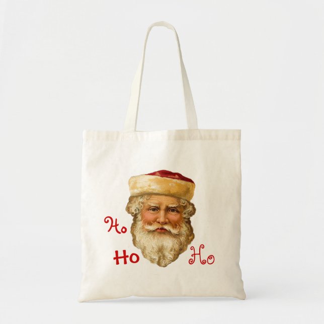 Bolso De Tela Vintage Santa (Frente)