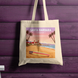Bolso De Tela Vintage Santa Barbara California