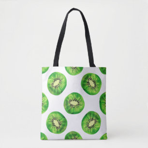 Bolso De Tela vintage Seamless patrón kiwi ilustracion mano dr