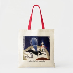 Bolso De Tela Vintage Señora Malaria Mosquito