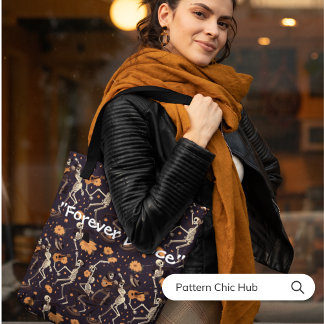 Bolso De Tela Vintage Skeleton Dance moderno Fantástico Vibe de