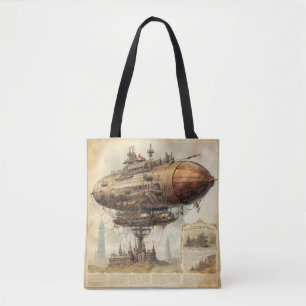 Bolso De Tela Vintage Steampunk Zeppelin (10)