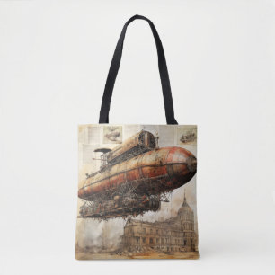 Bolso De Tela Vintage Steampunk Zeppelin (3)