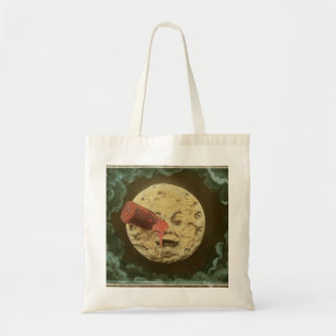 Bolso De Tela Vintage un viaje a la película muda de la luna