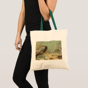 Bolso De Tela Vintage Underwater Sea Life, Animals in the Ocean