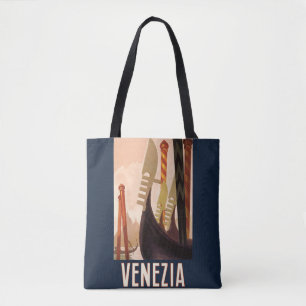 Bolso De Tela Vintage Venice Italy Gondola Travel