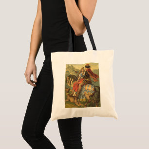 Bolso De Tela Vintage Victorian Fairy Tale, Brother and Sister