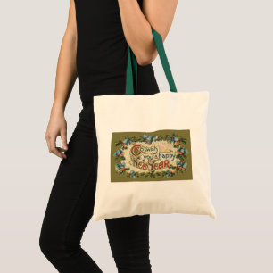 Bolso De Tela Vintage Victoriano, Para desearle un Feliz Año Nue