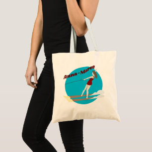 Bolso De Tela Vintage Waterskiing
